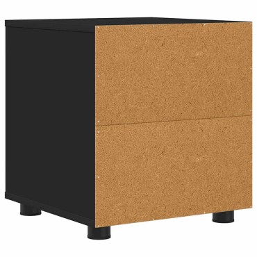 vidaXL Ντουλάπι Μπάνιου 40,5x40x44cm Επεξεργασμένο Ξύλο Μαύρο 1 τεμ.