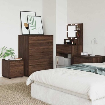 vidaXL Ντουλάπι Μπάνιου 40,5x40x44cm Επεξεργασμένο Ξύλο Καφέ δρυς 1 τεμ.