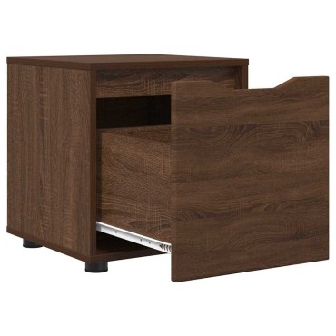 vidaXL Ντουλάπι Μπάνιου 40,5x40x44cm Επεξεργασμένο Ξύλο Καφέ δρυς 1 τεμ.