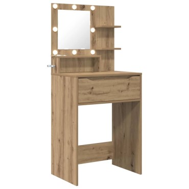 vidaXL Τραπέζια Ντυσίματος Κρεβατοκάμαρας Artisan Oak 60x39,5x135cm