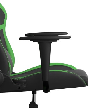 vidaXL Καρέκλα Gaming Μαύρο/πράσινο από Συνθετικό Δέρμα 67x64x(116-127)cm 1 τεμ.