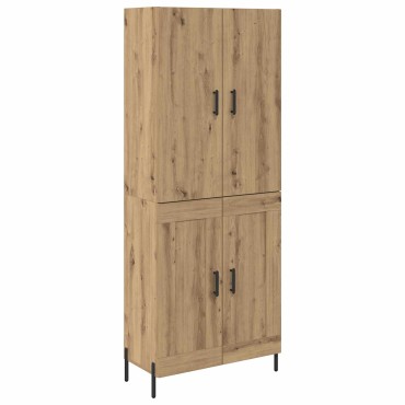 vidaXL Highboard Artisan Oak 69,5x34x180cm Επεξεργασμένο Ξύλο 1 τεμ.