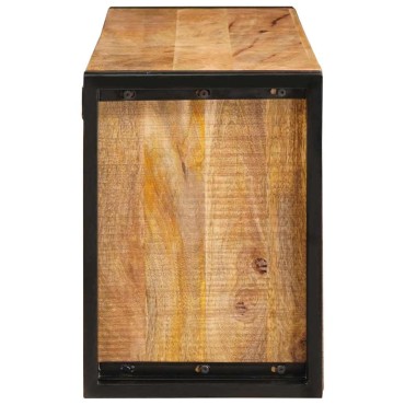 vidaXL Ράφι Κρασιού Καφέ 100x45x33cm Σταθερό Χοντρό Ξύλο Μάνγκο 1 τεμ.