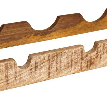 vidaXL Ράφι Κρασιού Καφέ 100x45x33cm Σταθερό Χοντρό Ξύλο Μάνγκο 1 τεμ.
