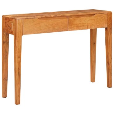 vidaXL Τραπέζι κονσόλας Καφέ 110x30x80cm Στερεό Ξύλο Ακακίας