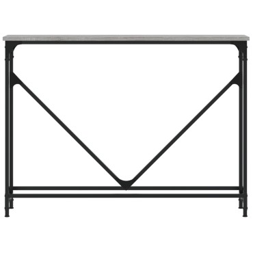 vidaXL Τραπέζι Κονσόλα Γκρι Sonoma 102x22,5x75cm Επεξεργ. Ξύλο 1 τεμ.