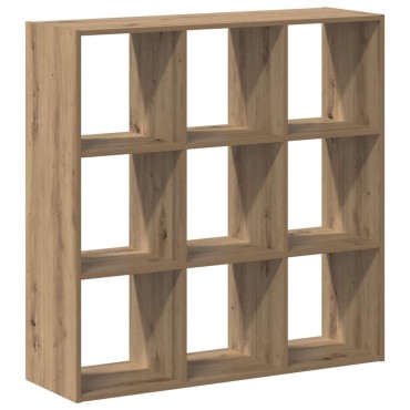 vidaXL Βιβλιοθήκη Αρτισιανή Δρυς 102x32x102cm από Επεξεργασμένο Ξύλο 1 τεμ.
