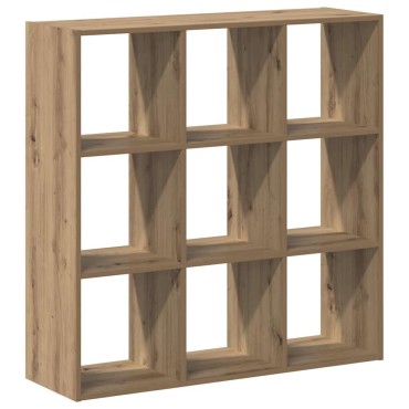 vidaXL Βιβλιοθήκη Αρτισιανή Δρυς 102x32x102cm από Επεξεργασμένο Ξύλο 1 τεμ.