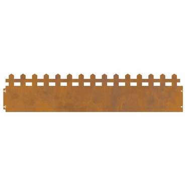 vidaXL Περιγράμματα γκαζόν 20 τμχ. 103 x 0,05 x 22 εκ Σκ rusty
