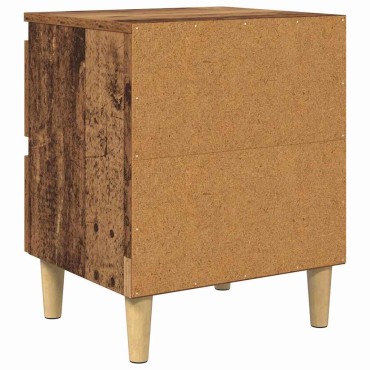 vidaXL Ντουλάπι κρεβατιού Παλιό Ξύλο 40x35x50cm 1 τεμ.