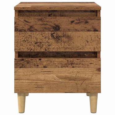 vidaXL Κρεβάτια Ντουλάπες 2 τεμ. Παλιό Ξύλο 40x35x50cm