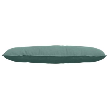 vidaXL Μαξιλάρι Πλάτης Θαλασσί 120 x 50 cm Υφασμάτινο Κορντουρά