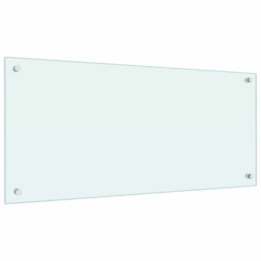 vidaXL Πλάτη κουζίνας 2 τμχ. Λευκό 90 x 40 cm σκληρυμένο γυαλί