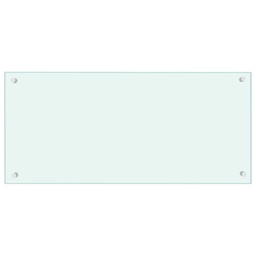 vidaXL Πλάτη κουζίνας 2 τμχ. Λευκό 90 x 40 cm σκληρυμένο γυαλί