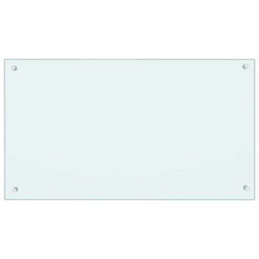 vidaXL Πλάτη κουζίνας 2 τμχ. Λευκό 90 x 50 cm σκληρυμένο γυαλί