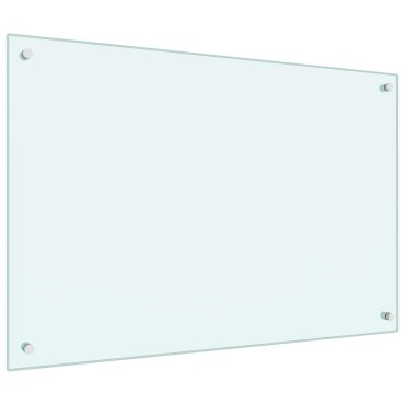 vidaXL Πλάτη κουζίνας 2 τμχ. Λευκό 90 x 60 cm σκληρυμένο γυαλί