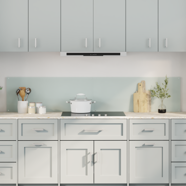 vidaXL Πλάτη κουζίνας 2 τμχ. Λευκό 100 x 40 cm σκληρυμένο γυαλί
