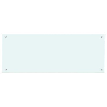 vidaXL Πλάτη κουζίνας 2 τμχ. Λευκό 100 x 40 cm σκληρυμένο γυαλί