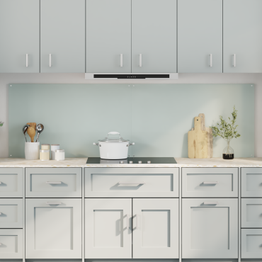 vidaXL Πλάτη κουζίνας 2 τμχ. Λευκό 100 x 60 cm σκληρυμένο γυαλί