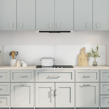 vidaXL Πλάτη κουζίνας 2 τμχ. Διαφανές 100 x 40 cm σκληρυμένο γυαλί