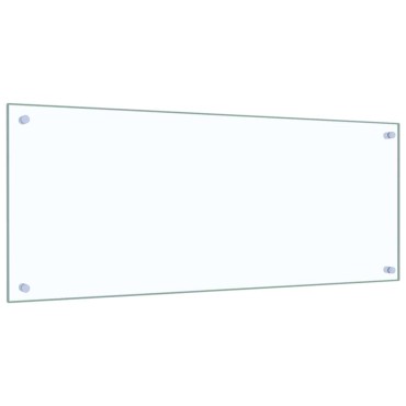 vidaXL Πλάτη κουζίνας 2 τμχ. Διαφανές 100 x 40 cm σκληρυμένο γυαλί