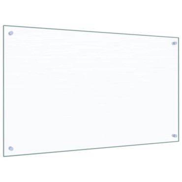 vidaXL Πλάτη κουζίνας 2 τμχ. Διαφανές 100 x 60 cm σκληρυμένο γυαλί
