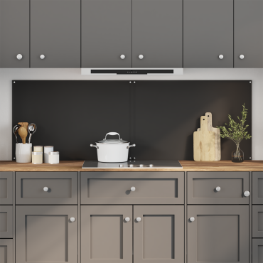 vidaXL Πλάτη κουζίνας 2 τμχ. Μαύρο 90 x 60 cm σκληρυμένο γυαλί