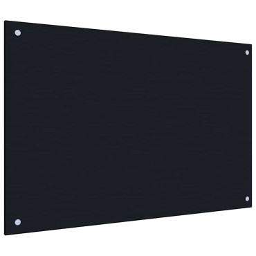 vidaXL Πλάτη κουζίνας 2 τμχ. Μαύρο 90 x 60 cm σκληρυμένο γυαλί