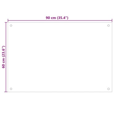 vidaXL Πλάτη κουζίνας 2 τμχ. Μαύρο 90 x 60 cm σκληρυμένο γυαλί
