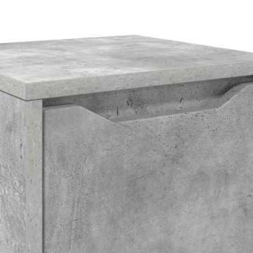 vidaXL Ντουλάπι Μπάνιου Σκυρόδεμα Γκρι 30,5x30x101 εκ 1 τεμ.
