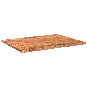 vidaXL Επιφάνεια Τραπεζιού Ορθογώνια 80x60x2,5cm Μασίφ Ξύλο Ακακίας 1 τεμ.