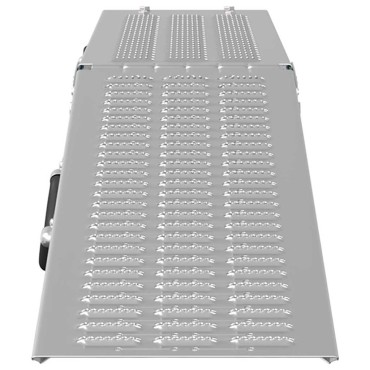 vidaXL Πτυσσόμενη ράμπα 200kg ανά ράμπα 2 pcs Ασημί 166 x 23 x 4,5 εκ