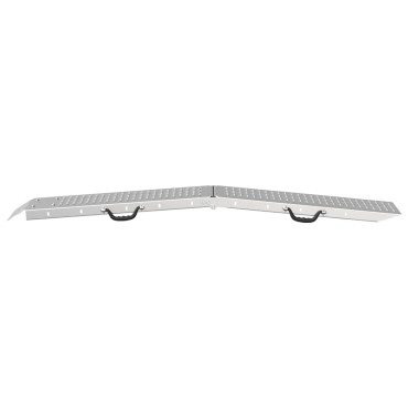 vidaXL Πτυσσόμενη ράμπα 200kg ανά ράμπα 2 pcs Ασημί 166 x 23 x 4,5 εκ