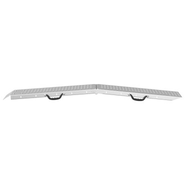 vidaXL Πτυσσόμενη ράμπα 200kg ανά ράμπα Ασημί 186 x 23 x 4,5 εκ