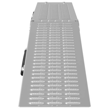 vidaXL Πτυσσόμενη ράμπα 200kg ανά ράμπα 2 pcs Ασημί 186 x 23 x 4,5 εκ