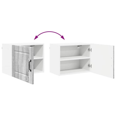 vidaXL Ντουλάπα Τοίχου PORTO Γκρίζο Σονομα 50x31x40cm