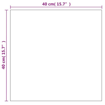 vidaXL Καθρέφτης Τοίχου Τετράγωνος 40 x 40 εκ. Γυάλινος