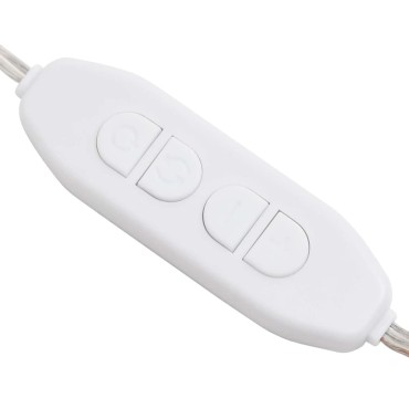 vidaXL Καθρέφτης Τοίχου Τετράγωνος με Φωτισμό LED Γυάλινος