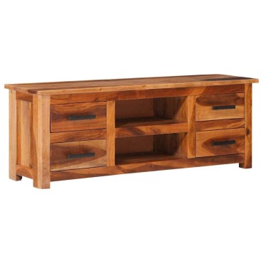 vidaXL Έπιπλο Τηλεόρασης 110x30x40cm από Μασίφ Ξύλο