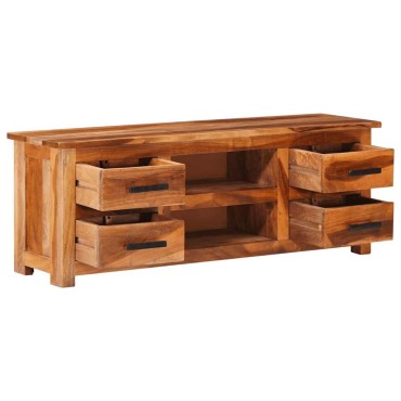 vidaXL Έπιπλο Τηλεόρασης 110x30x40cm από Μασίφ Ξύλο