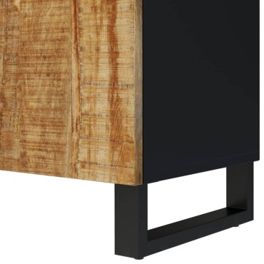 vidaXL Έπιπλο Τηλεόρασης 105x33,5x46cm Μασίφ Ξύλο Μάνγκο & Επεξ. Ξύλο