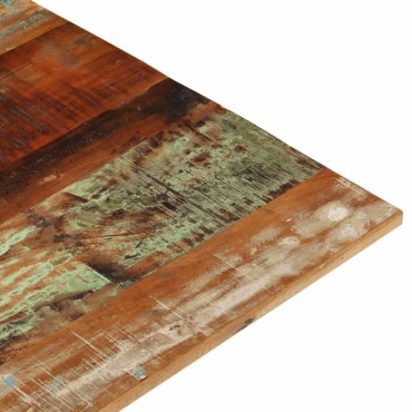 vidaXL Επιφάνεια Τραπεζιού Ορθ. 70x80cm 15-16 χιλ Μασίφ Ανακ. Ξύλο 1 τεμ.