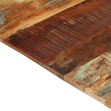 vidaXL Επιφάνεια Τραπεζιού Ορθ. 70x80cm 15-16 χιλ Μασίφ Ανακ. Ξύλο 1 τεμ.