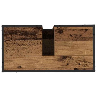 vidaXL Σετ Επίπλων Μπάνιου με ράφι 3 τεμ. Παλιό Ξύλο Επεξεργασμένο ξύλο 35x37,5x188,5cm