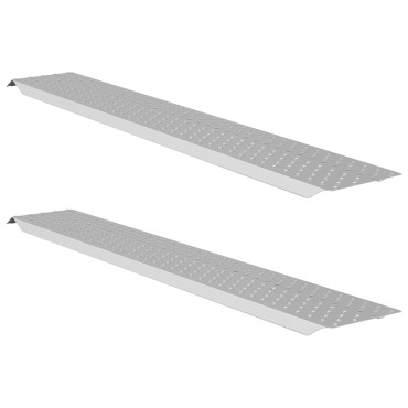 vidaXL Ράμπα φόρτωσης 200 kg Ασημί 159 x 23 x 5 cm