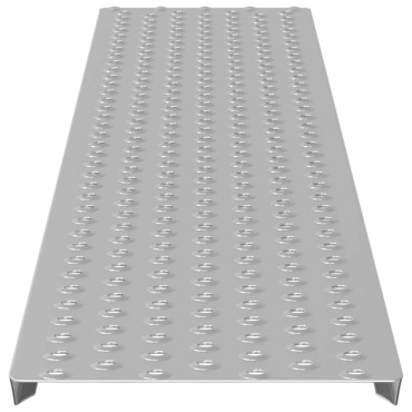 vidaXL Ράμπα φόρτωσης 200 kg Ασημί 159 x 23 x 5 cm