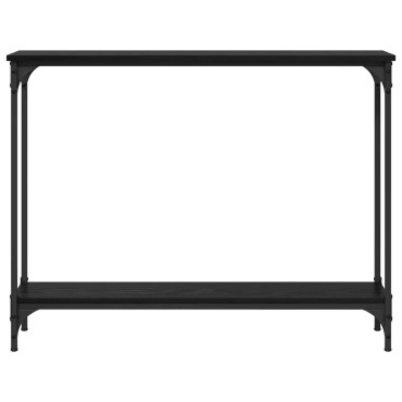 vidaXL Τραπέζι κονσόλας Μαύρη Οξυά 100x22,5x75 εκ 1 τεμ.
