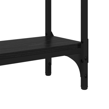 vidaXL Τραπέζι κονσόλας Μαύρη Οξυά 100x22,5x75 εκ 1 τεμ.