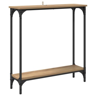vidaXL Τραπέζι κονσόλας Artisan Oak 75x22,5x75 εκ 1 τεμ.