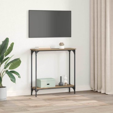 vidaXL Τραπέζι κονσόλας Artisan Oak 75x22,5x75 εκ 1 τεμ.